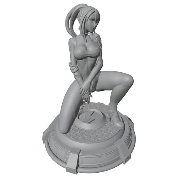 1/24 1/24 Sci-Fi Pin-Up, Resin Model Figure Kit, Unassembled and Unpainted