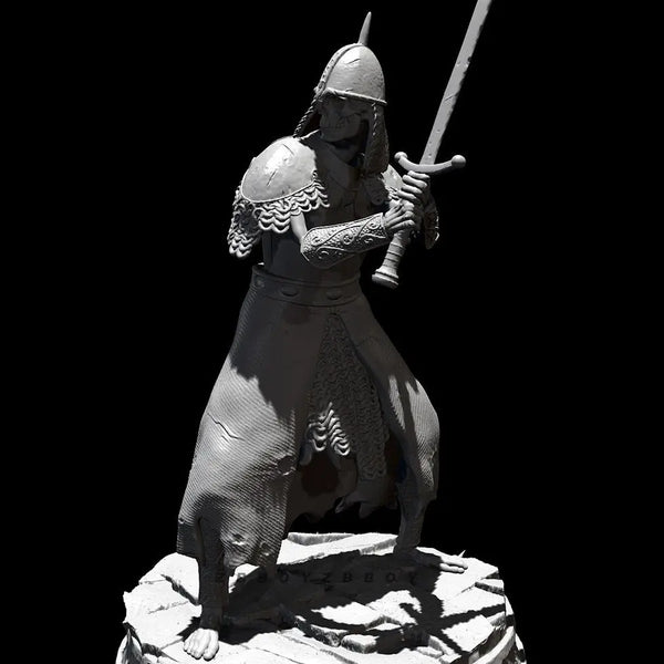 50mm Medieval Warrior, Resin Model Figure Kit, Unassembled and Unpainted