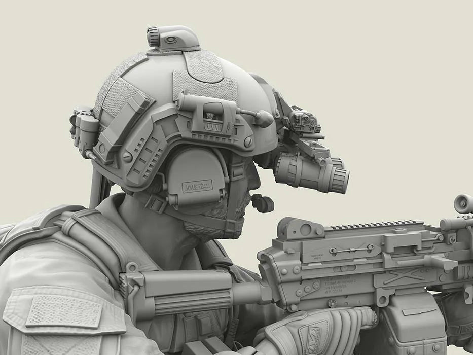 1/16 Modern Tactical Operators, 3 Figures, Resin Model Figure Kit, Unassembled and Unpainted