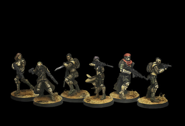 35mm WWI Infantry Soldiers with Rifles, 6 Figures, Resin Model Figure Kit, Unassembled and Unpainted