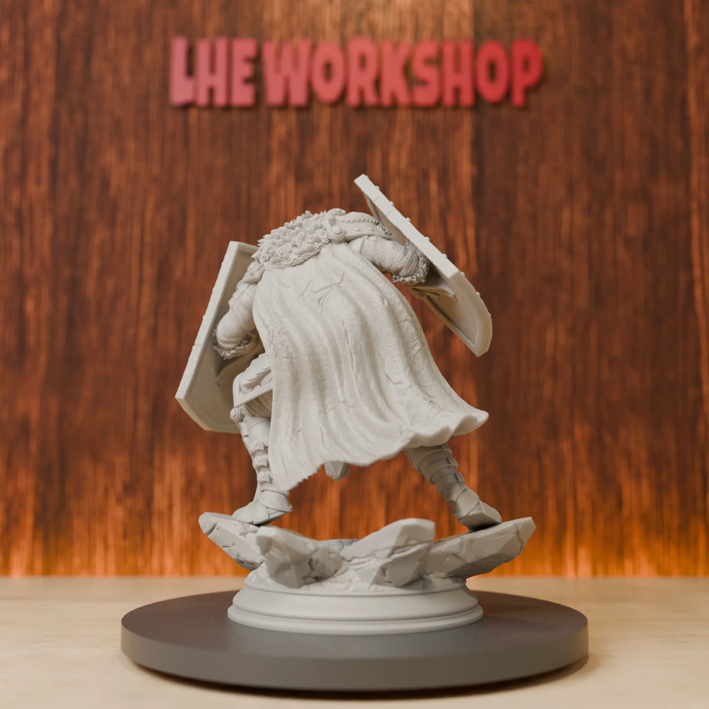 Orc Vanguard Fighter, Resin Model Figure Kit, Fantasy Theme, Unassembled and Unpainted