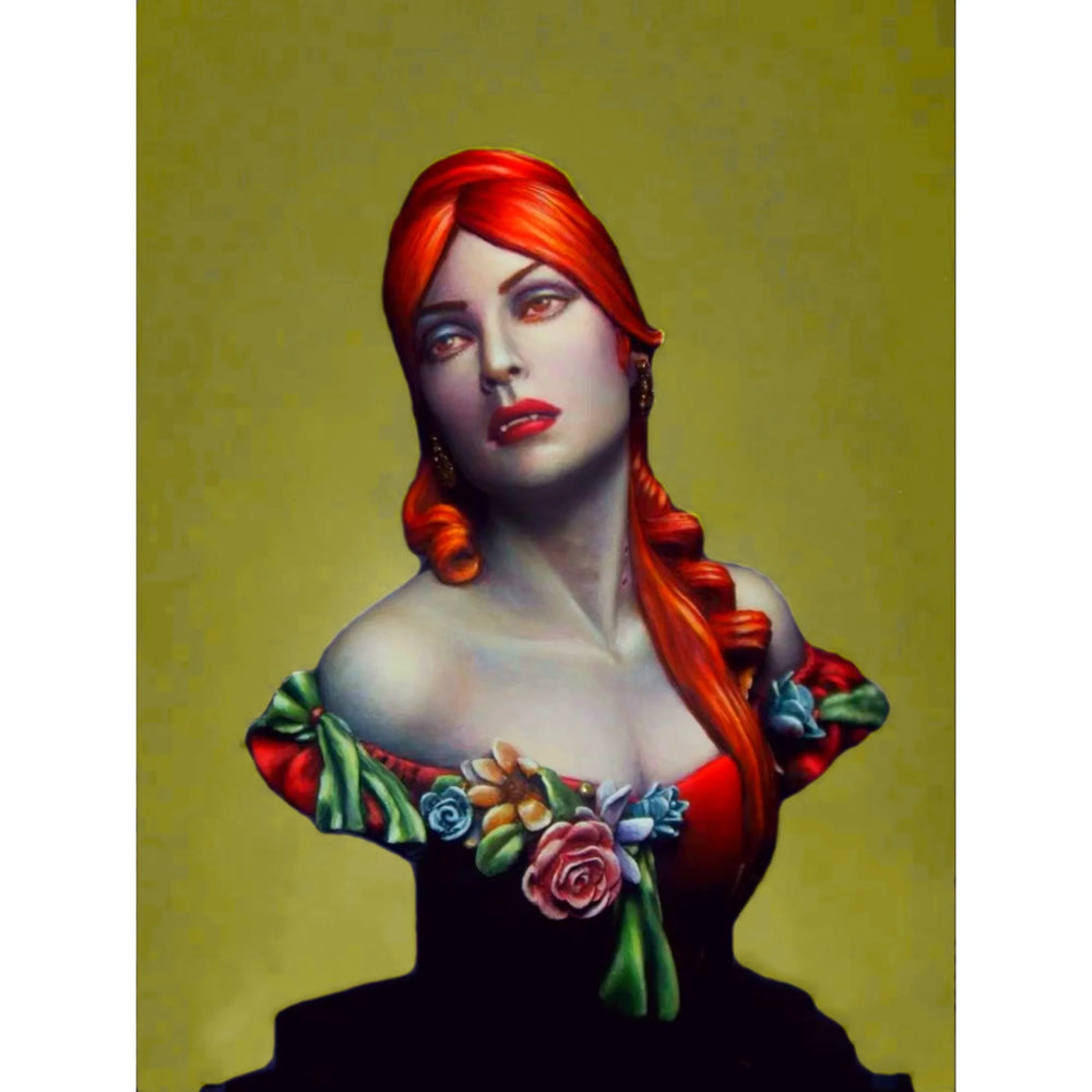 1/12 Pin-Up Female, Resin Model Bust Kit, Unassembled and Unpainted