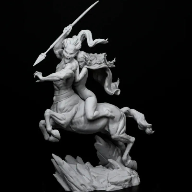 1/24 Centaur & Warrior, 2 Figures, Resin Model Figure Kit, Fantasy Theme, Unassembled and Unpainted
