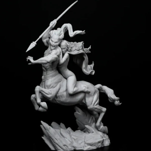 1/24 Centaur & Warrior, 2 Figures, Resin Model Figure Kit, Fantasy Theme, Unassembled and Unpainted
