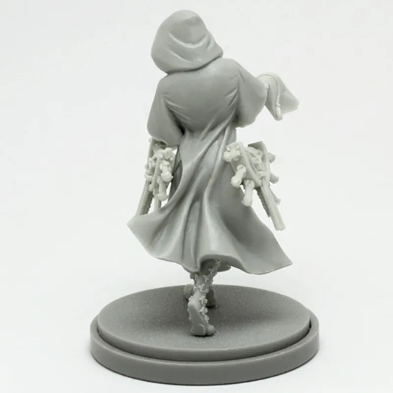 30mm Dark Fantasy Hooded Warrior, Resin Model Figure Kit, Fantasy Theme, Unassembled and Unpainted