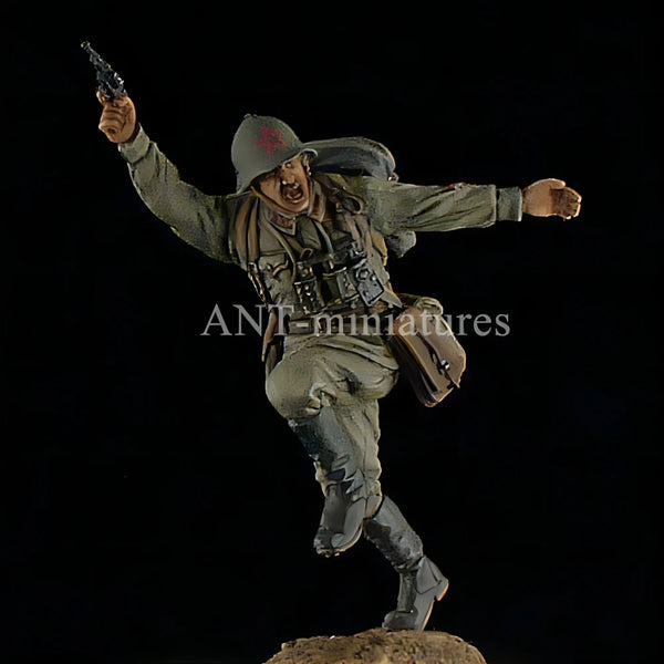 1/35 WWII German Infantry Assaulting, 6 Figures, Resin Model Figure Kit, Unassembled and Unpainted