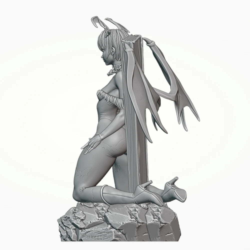 1/24 BelleLilith Demon Dragon, Resin Model Figure Kit, Fantasy Theme, Unassembled and Unpainted