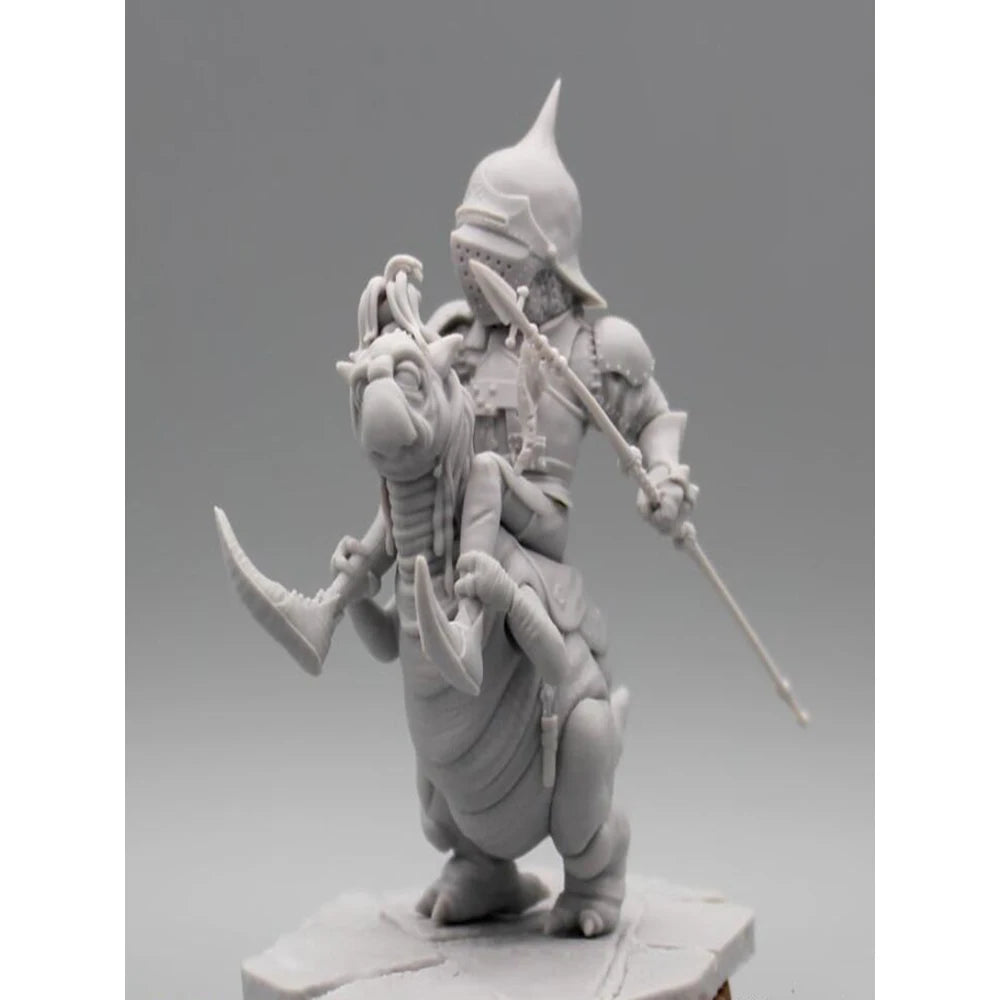 1/24 Warrior with Dual Weapons, Resin Model Figure Kit, Fantasy Theme, Unassembled and Unpainted