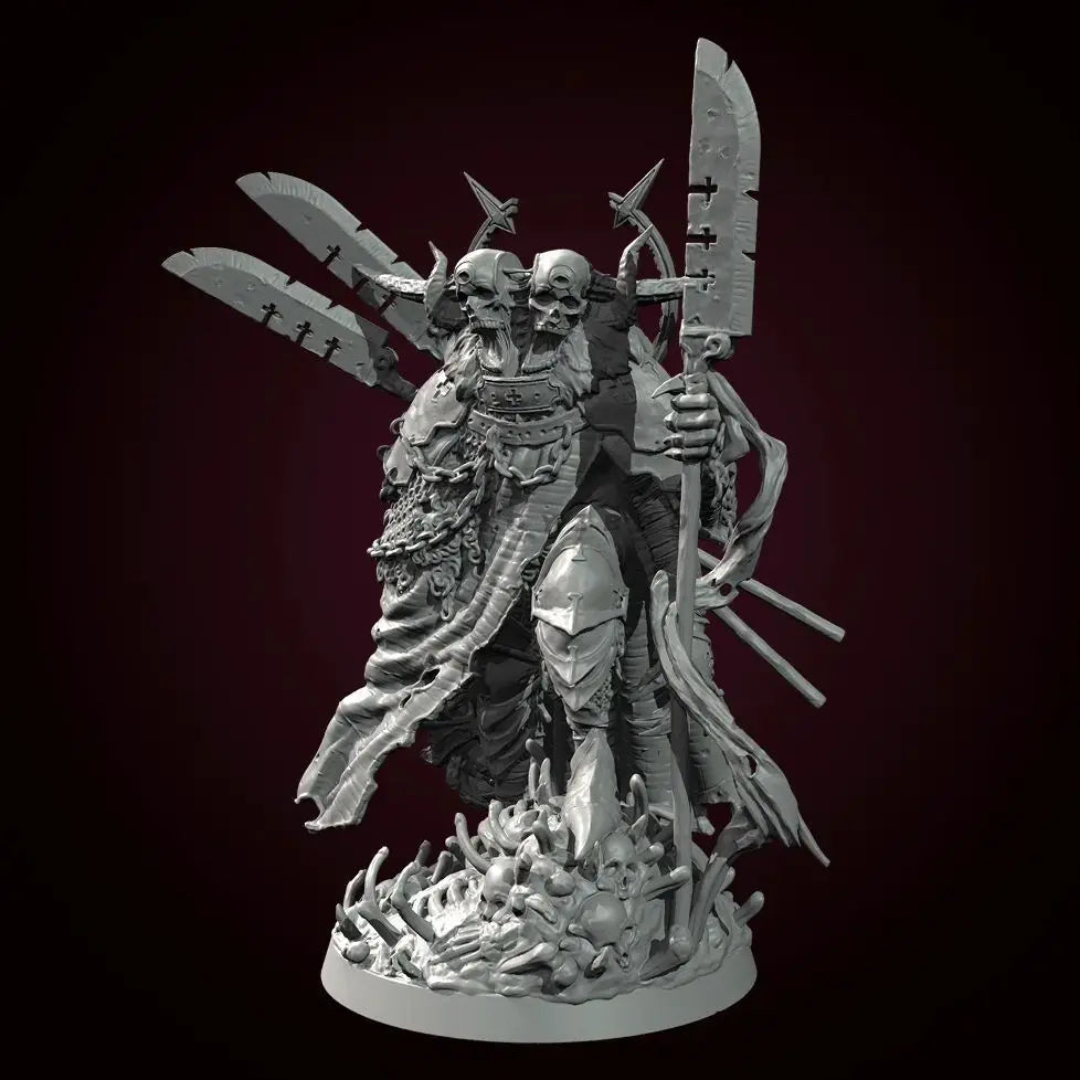 75mm Demonic Ghost-Faced Creature, Resin Model Figure Kit, Fantasy Theme, Unassembled and Unpainted