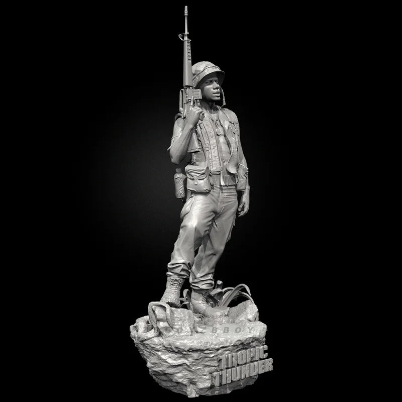 90mm WWI US Military Soldier, Resin Model Figure Kit, Unassembled and Unpainted
