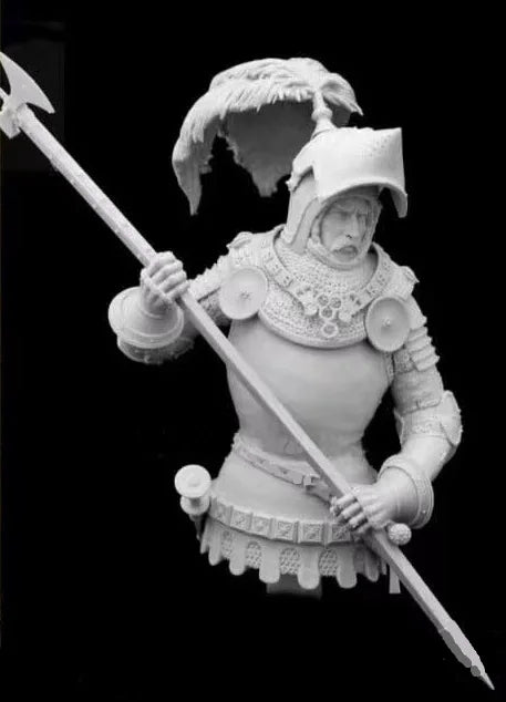 1/10 Medieval Female Warrior, Resin Model Figure Kit, Unassembled and Unpainted