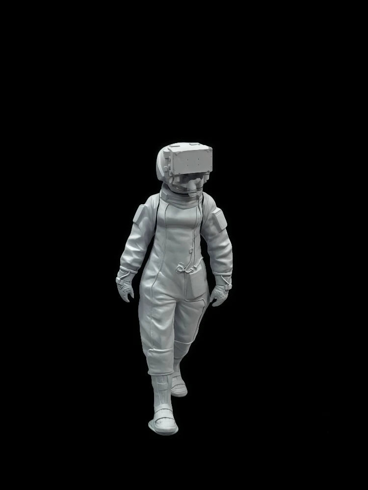 1/20 Trooper in Combat Suit Advancing, Resin Model Figure Kit, Sci-Fi Theme, Unassembled and Unpainted