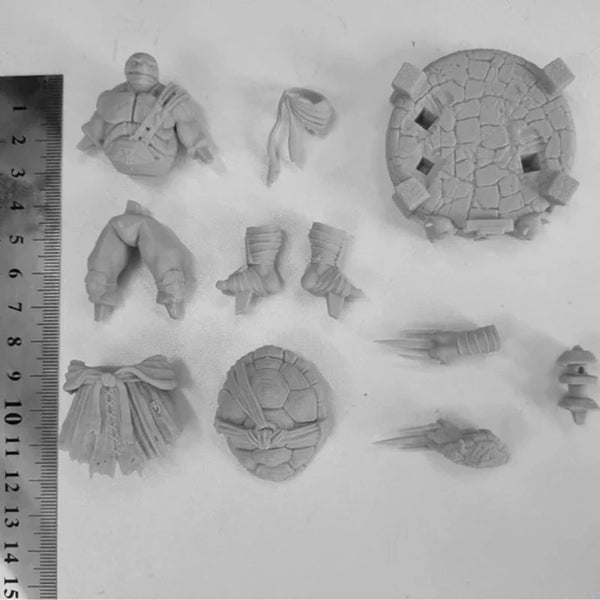 1/24 Warrior Turtle Ninja, Resin Model Figure Kit, Fantasy Theme, Unassembled and Unpainted