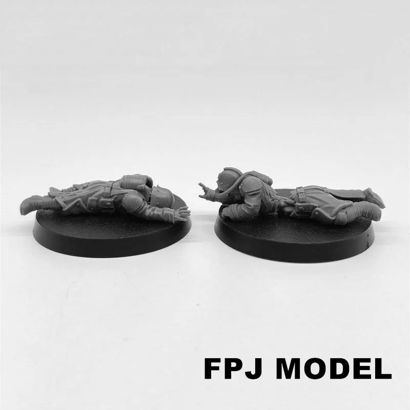 28mm Fallen Guard Medieval Fantasy, 50 Figures, Resin Model Figure Kit, Fantasy Theme, Unassembled and Unpainted