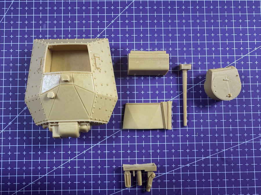WWII German Panzer Tank Turret 1/35 Resin Vehicle Kit - resin model view 2