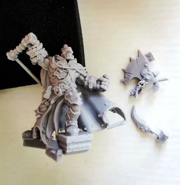 28mm Warmachine Greygore Boomhowler, Resin Model Figure Kit, Fantasy Theme, Unassembled and Unpainted