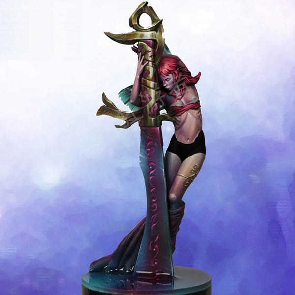 1/24 Female Sorceress Lorelei, Resin Model Figure Kit, Fantasy Theme, Unassembled and Unpainted