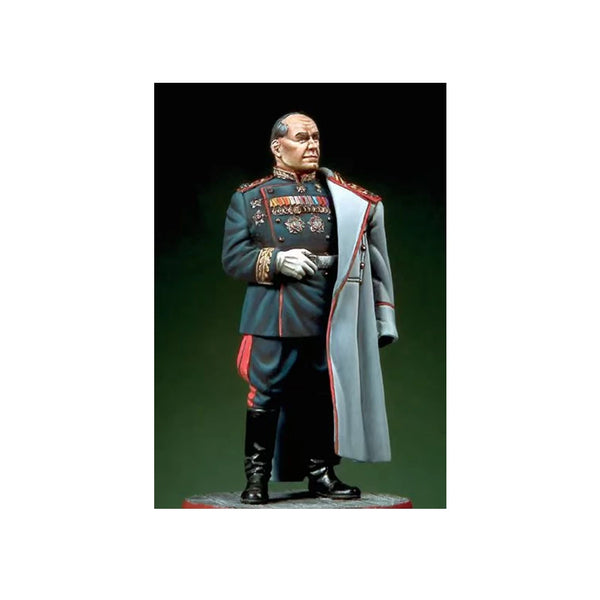54mm WWII Soviet Marshal Zhukov, Resin Model Figure Kit, Unassembled and Unpainted