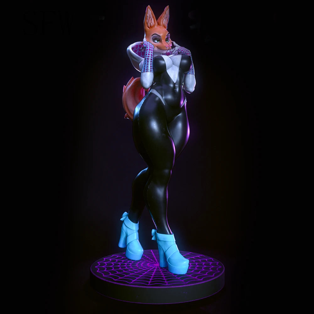 1/24 Fox Character Gwen, Resin Model Figure Kit, Unassembled and Unpainted