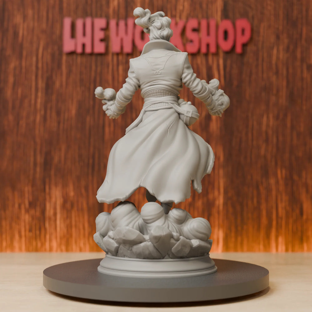 75mm Storm Sorcerer, Resin Model Figure Kit, Fantasy Theme, Unassembled and Unpainted