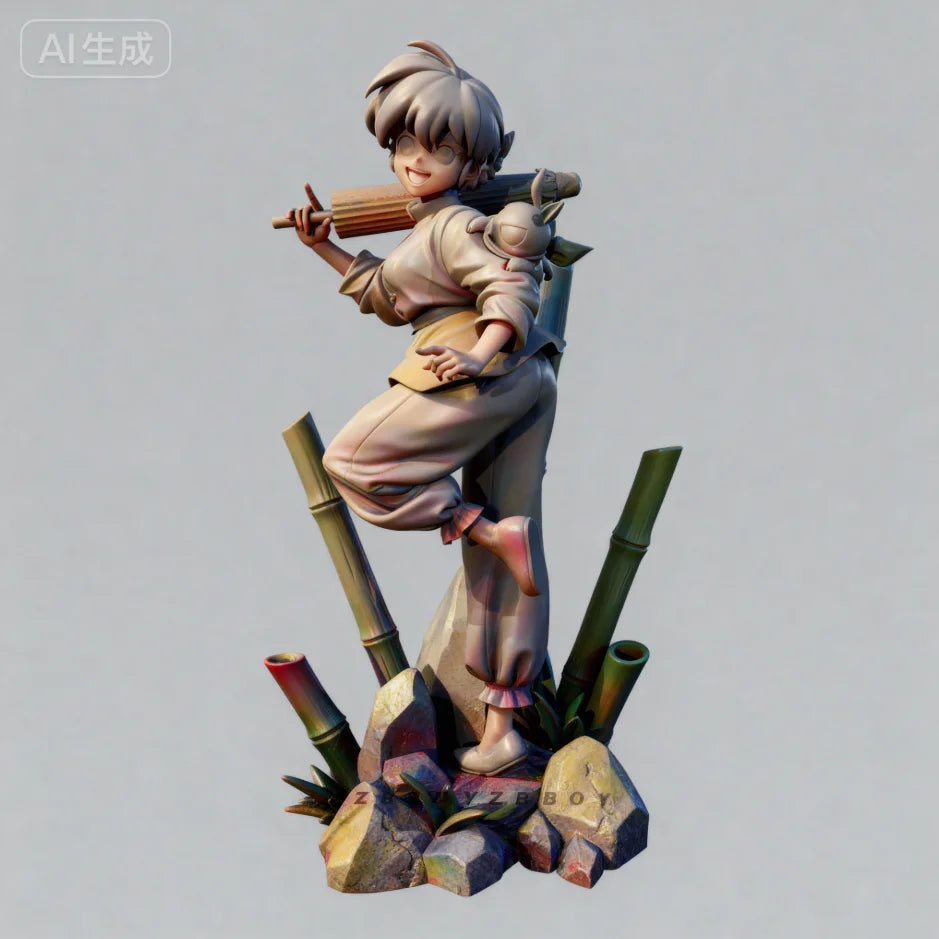90mm Female Archer, Resin Model Figure Kit, Fantasy Theme, Unassembled and Unpainted