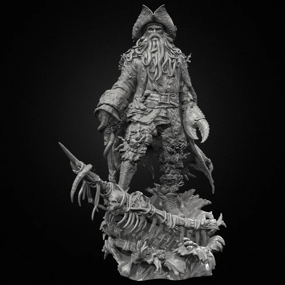 90mm Dwarf Warrior, Resin Model Figure Kit, Fantasy Theme, Unassembled and Unpainted