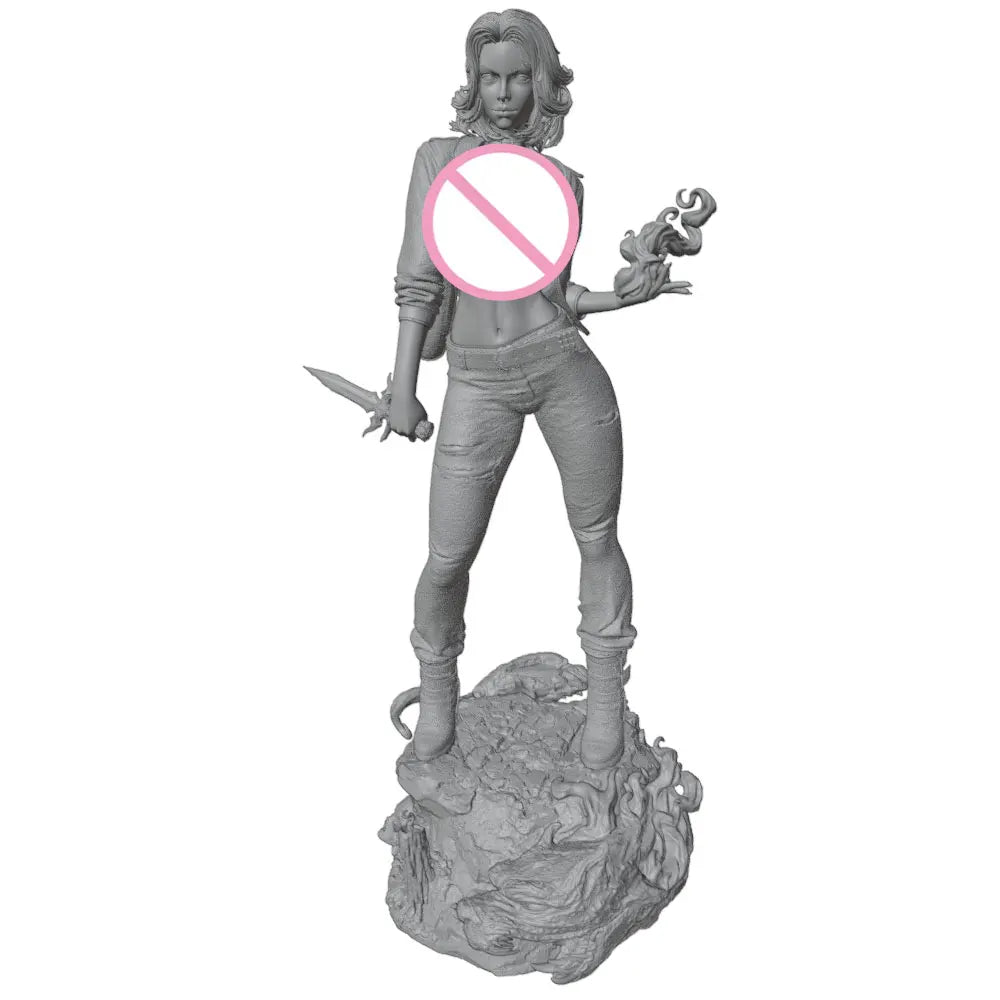 75mm European Fantasy Queen, Resin Model Figure Kit, Fantasy Theme, Unassembled and Unpainted