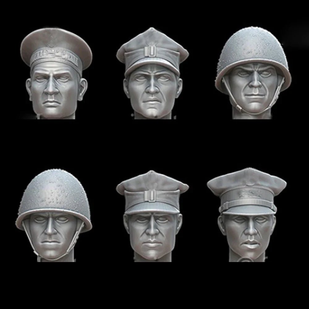 1/35 WWII Polish Infantry Officers & NCOs, 12 Figures, Resin Model Figure Kit, Unassembled and Unpainted