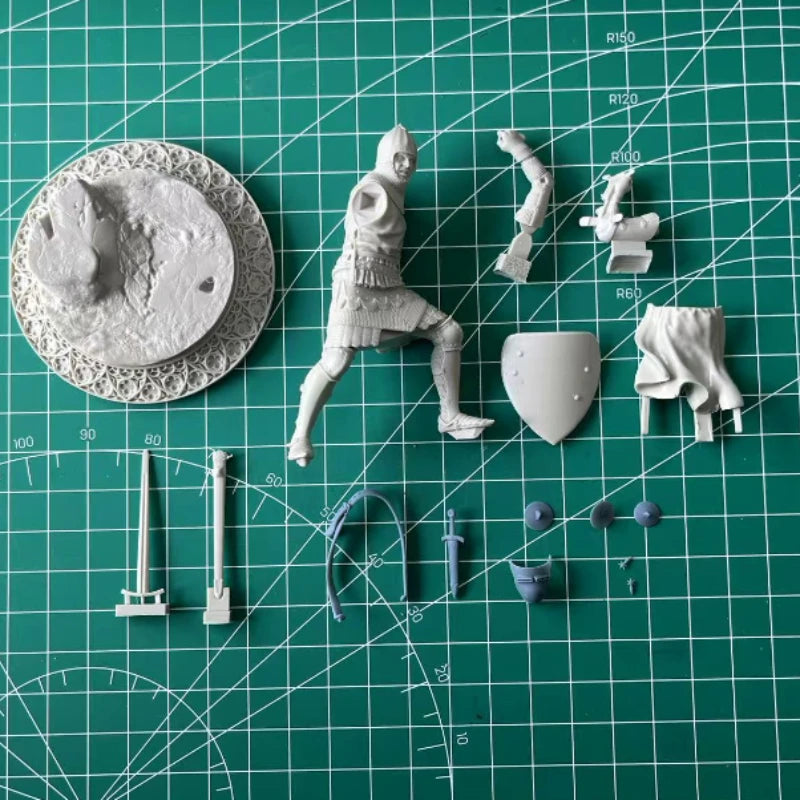 1/24 Ancient British Warrior, Resin Model Figure Kit, Unassembled and Unpainted
