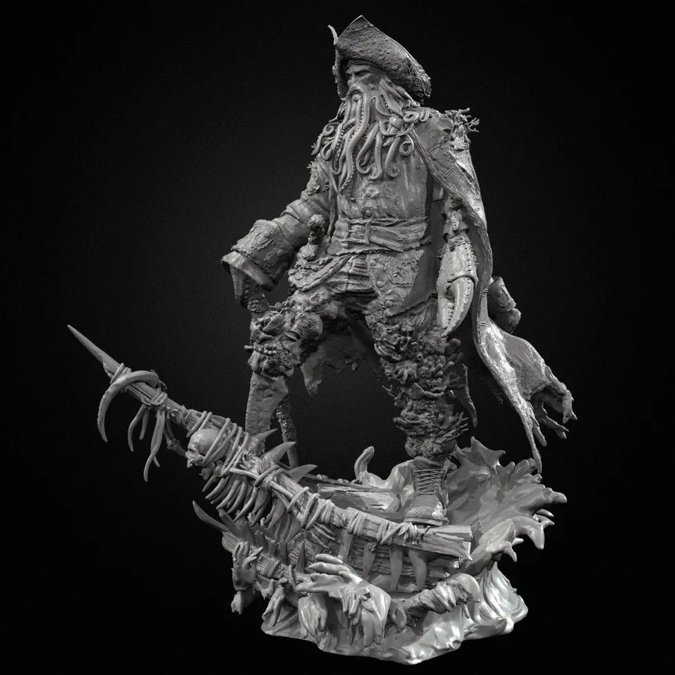 90mm Dwarf Warrior, Resin Model Figure Kit, Fantasy Theme, Unassembled and Unpainted