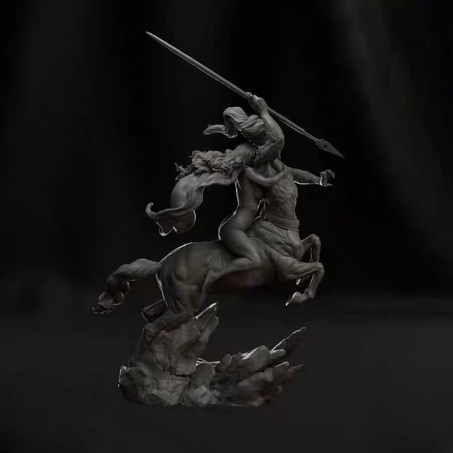 1/24 Mounted Knight Warrior, Resin Model Figure Kit, Fantasy Theme, Unassembled and Unpainted