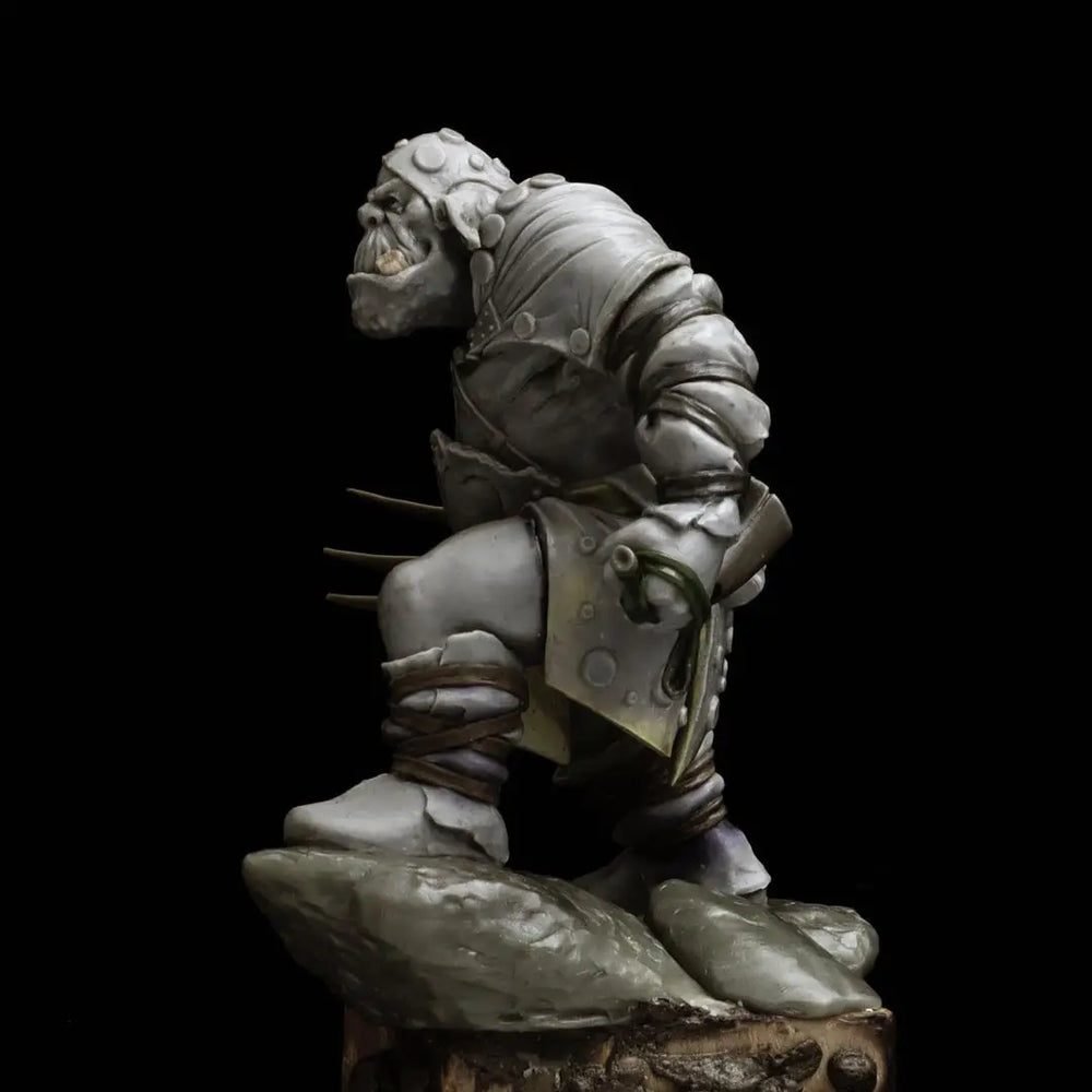 Grimdark Warrior, Resin Model Bust Kit, Fantasy Theme, Unassembled and Unpainted