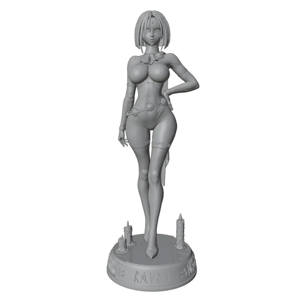 1/24 Blonde Female, Resin Model Figure Kit, Unassembled and Unpainted