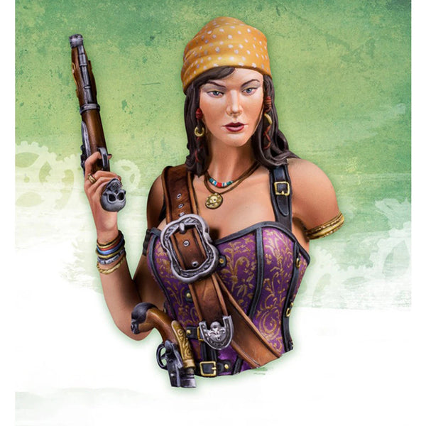 1/12 Mary Read Historical Pirate, Resin Model Bust Kit, Historical Theme, Unassembled and Unpainted