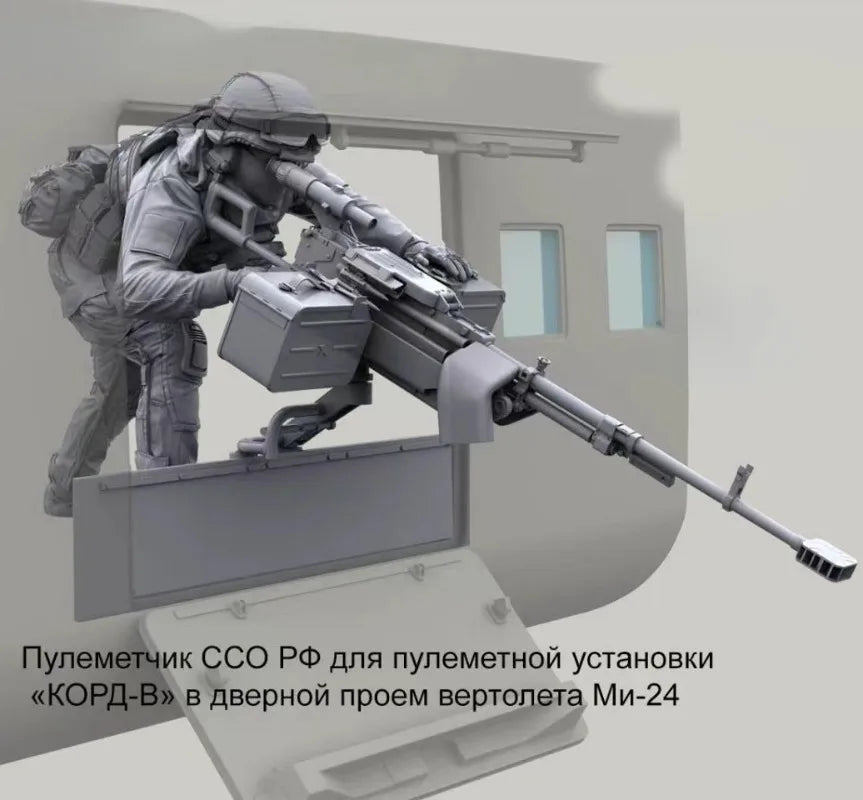 1/35 Modern Special Forces Helicopter Crew, 2 Figures, Resin Model Figure Kit, Unassembled and Unpainted