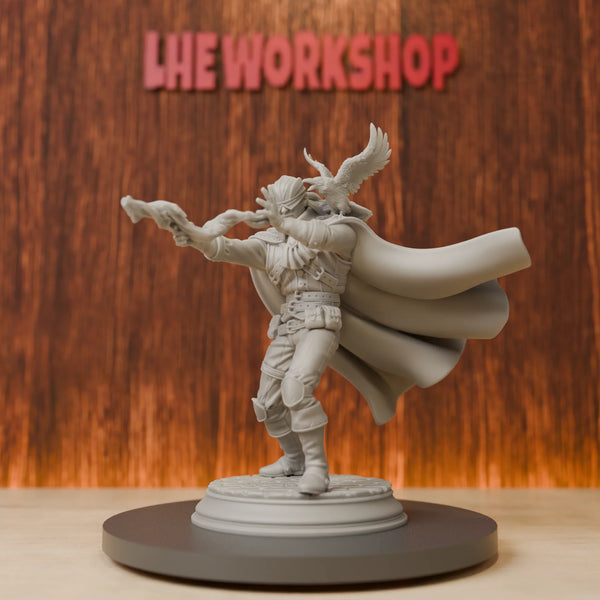 75mm Blind Arcane Gunslinger, Resin Model Figure Kit, Fantasy Theme, Unassembled and Unpainted