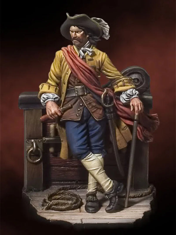54mm Napoleonic Soldier, Resin Model Figure Kit, Unassembled and Unpainted