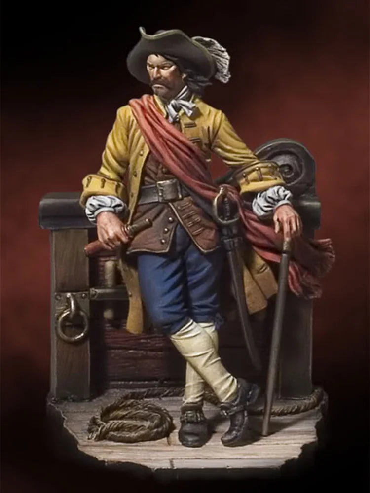 54mm Napoleonic Soldier, Resin Model Figure Kit, Unassembled and Unpainted