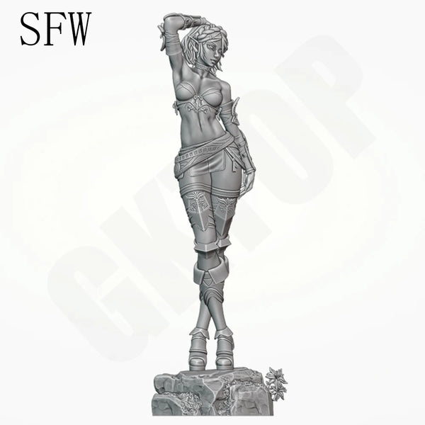 1/24 Yuki Onna Warrior, Resin Model Figure Kit, Fantasy Theme, Unassembled and Unpainted