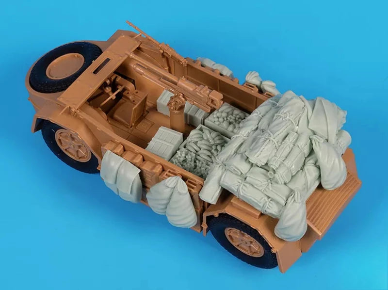 1/35 WWII Italian, Resin Model Vehicle Kit, Unassembled and Unpainted