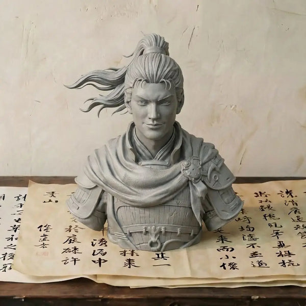 1/6 Ancient Zhao Yun, Resin Model Bust Kit, Unassembled and Unpainted