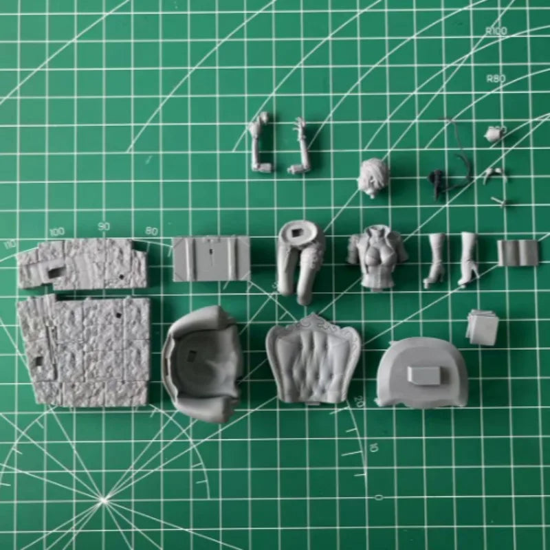 1/24 Lady Mechanika, Resin Model Figure Kit, Sci-Fi Theme, Unassembled and Unpainted