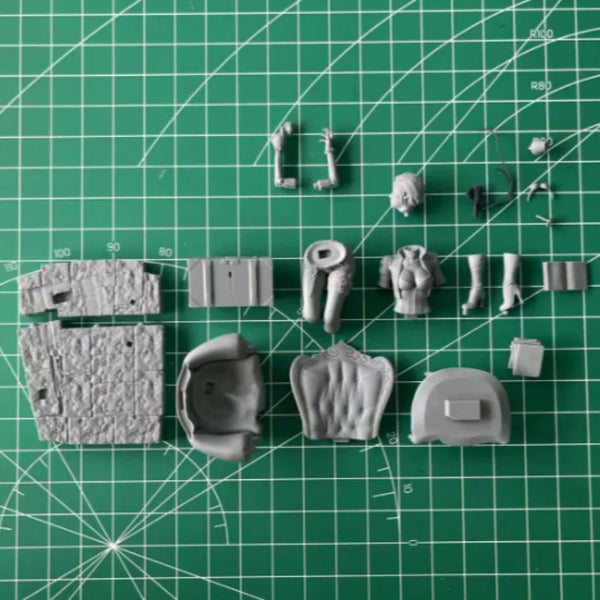 1/24 Lady Mechanika, Resin Model Figure Kit, Sci-Fi Theme, Unassembled and Unpainted
