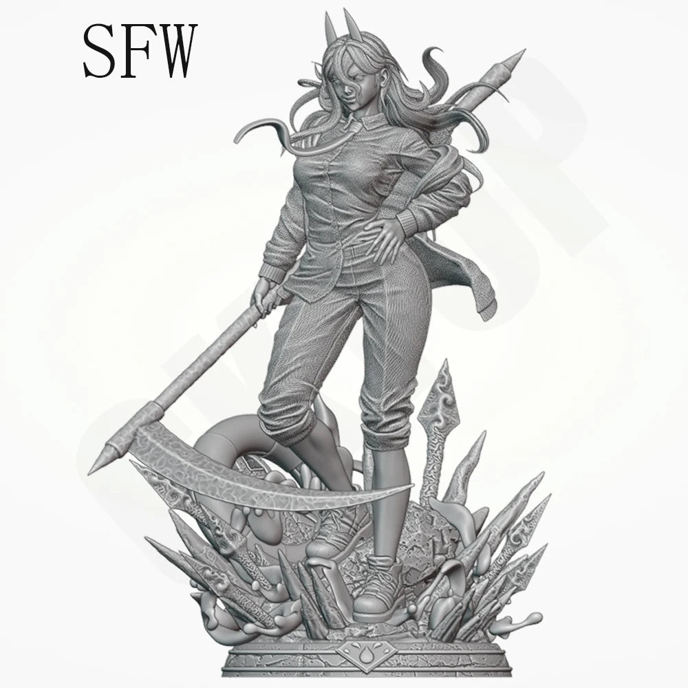1/24 Female Demon Hunter, Resin Model Figure Kit, Unassembled and Unpainted