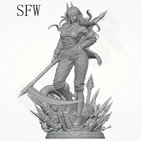 1/24 Female Demon Hunter, Resin Model Figure Kit, Unassembled and Unpainted