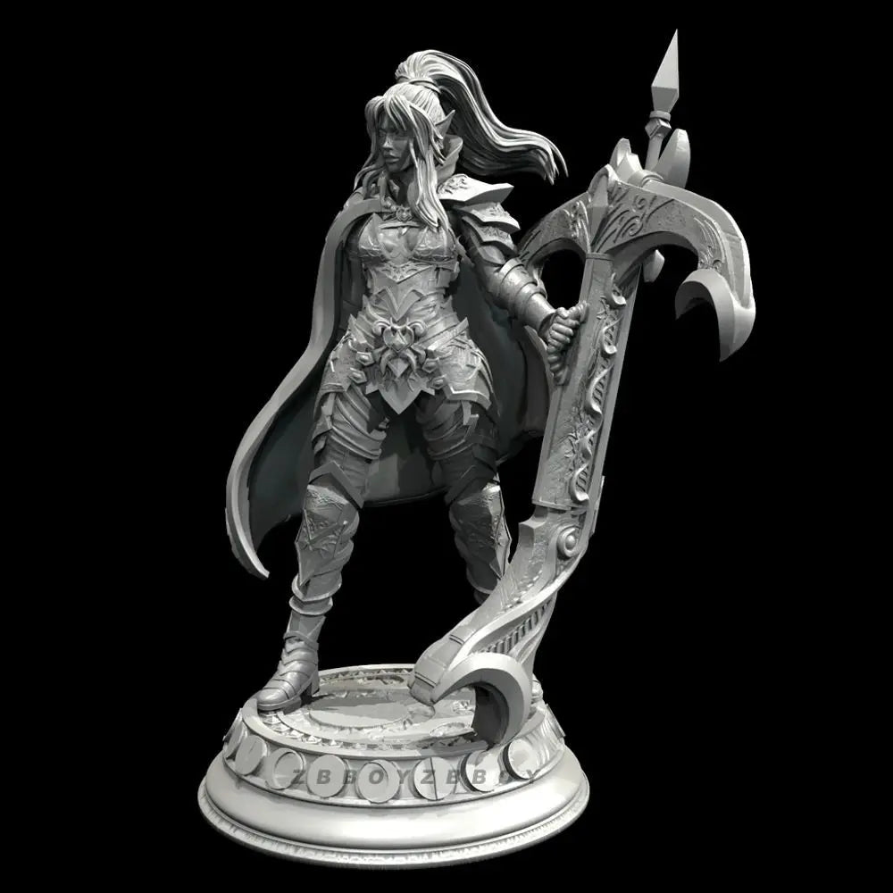 75mm Golden Archer Warrior, Resin Model Figure Kit, Fantasy Theme, Unassembled and Unpainted
