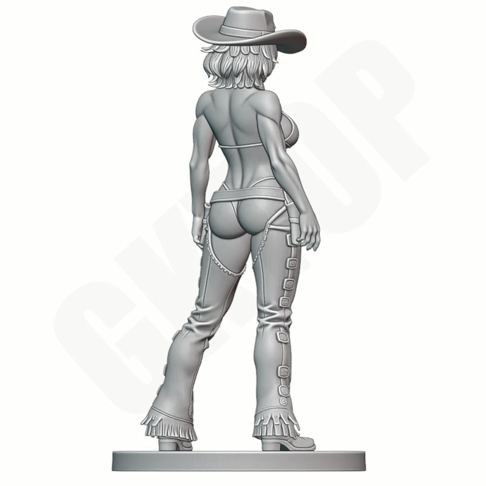 1/24 Muscular Western Gunslinger, Resin Model Figure Kit, Unassembled and Unpainted