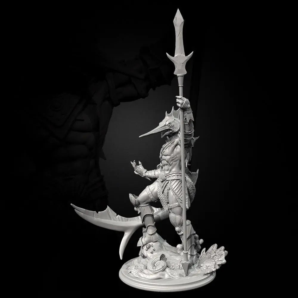 75mm Horned Dragon Creature, Resin Model Figure Kit, Fantasy Theme, Unassembled and Unpainted