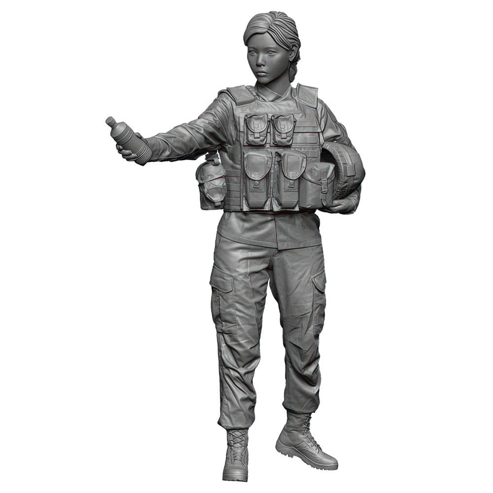 1/35 Modern Tactical Squad with Chest Rigs, 3 Figures, Resin Model Figure Kit, Unassembled and Unpainted