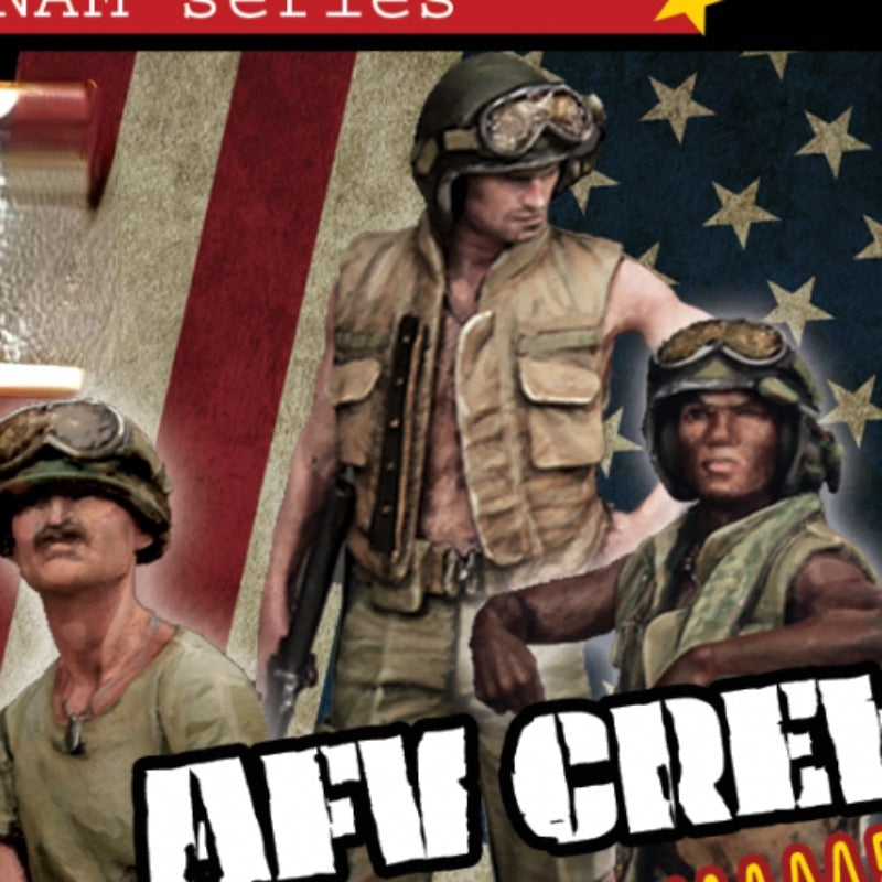 1/35 WWII USA AFV Crew, 3 Figures, Resin Model Figure Kit, Unassembled and Unpainted